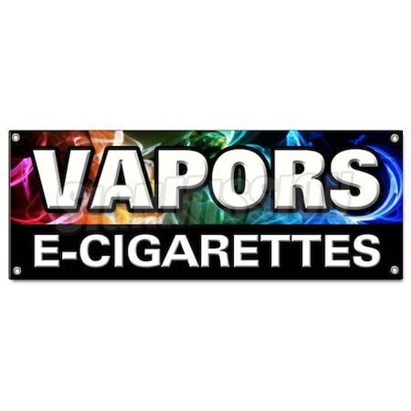 Signmission VAPORS E-CIGARETTES BANNER SIGN pipe e-liquid flavor concentrates nicotine B-Vapors Ecigarettes